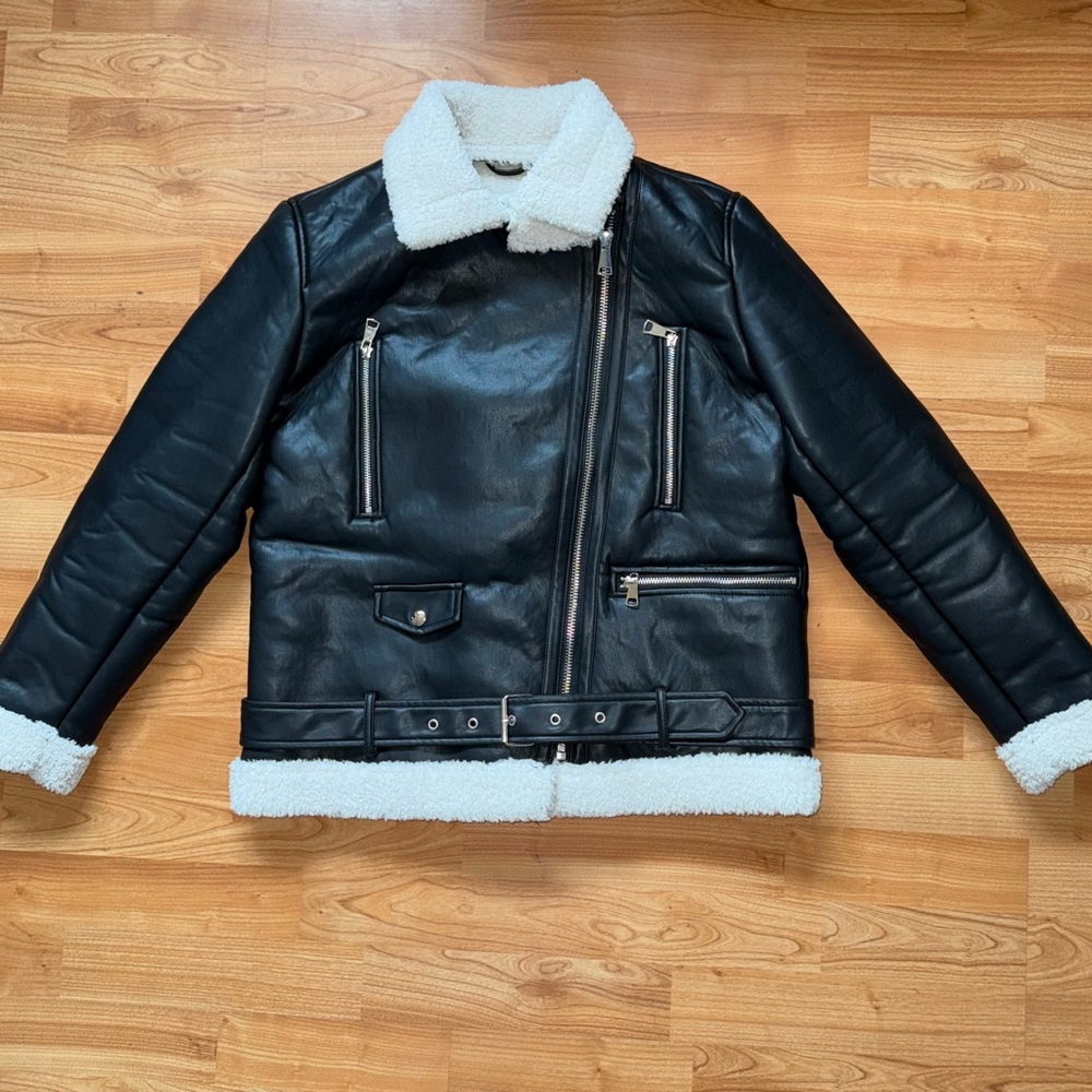 Women's Black Shearling Jacket
